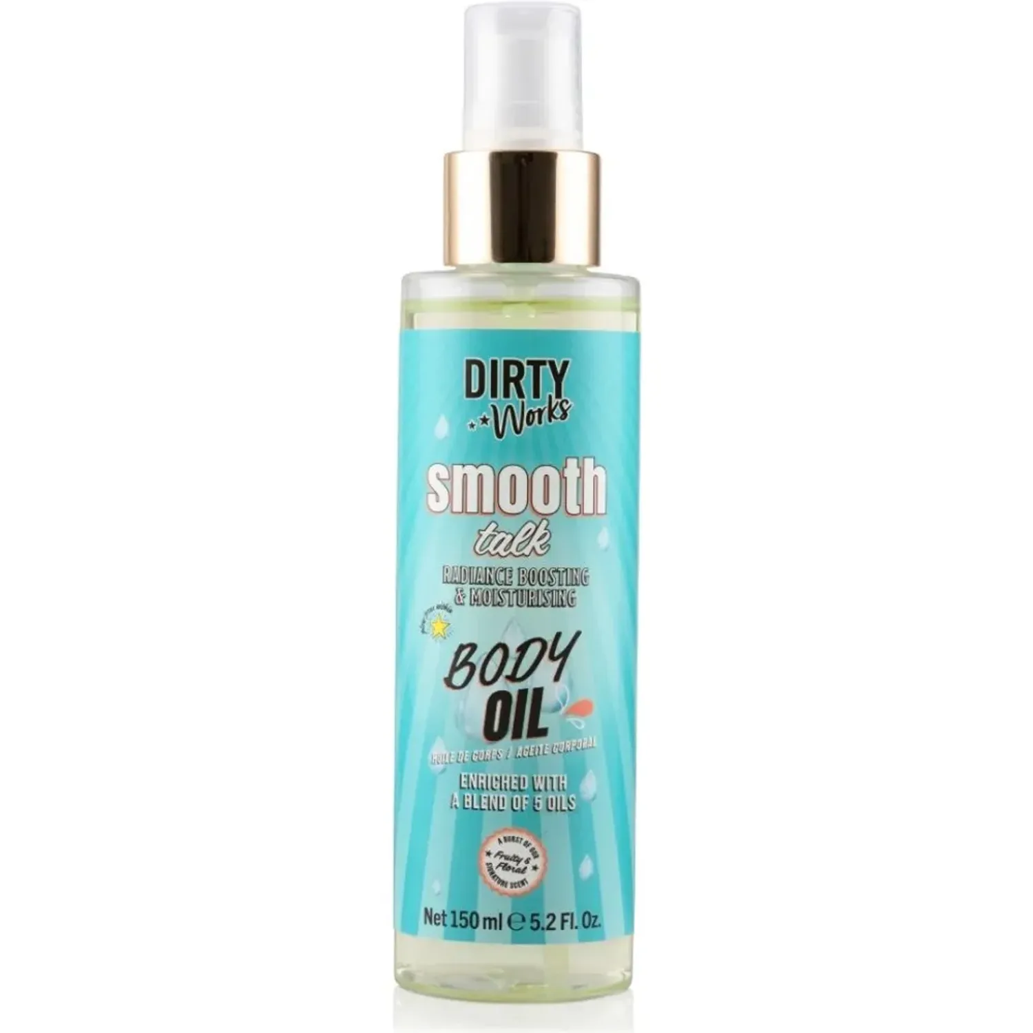 Dw Dirty Works 5 Oils Body Oil Spray 150ml color amarillo | Platanitos