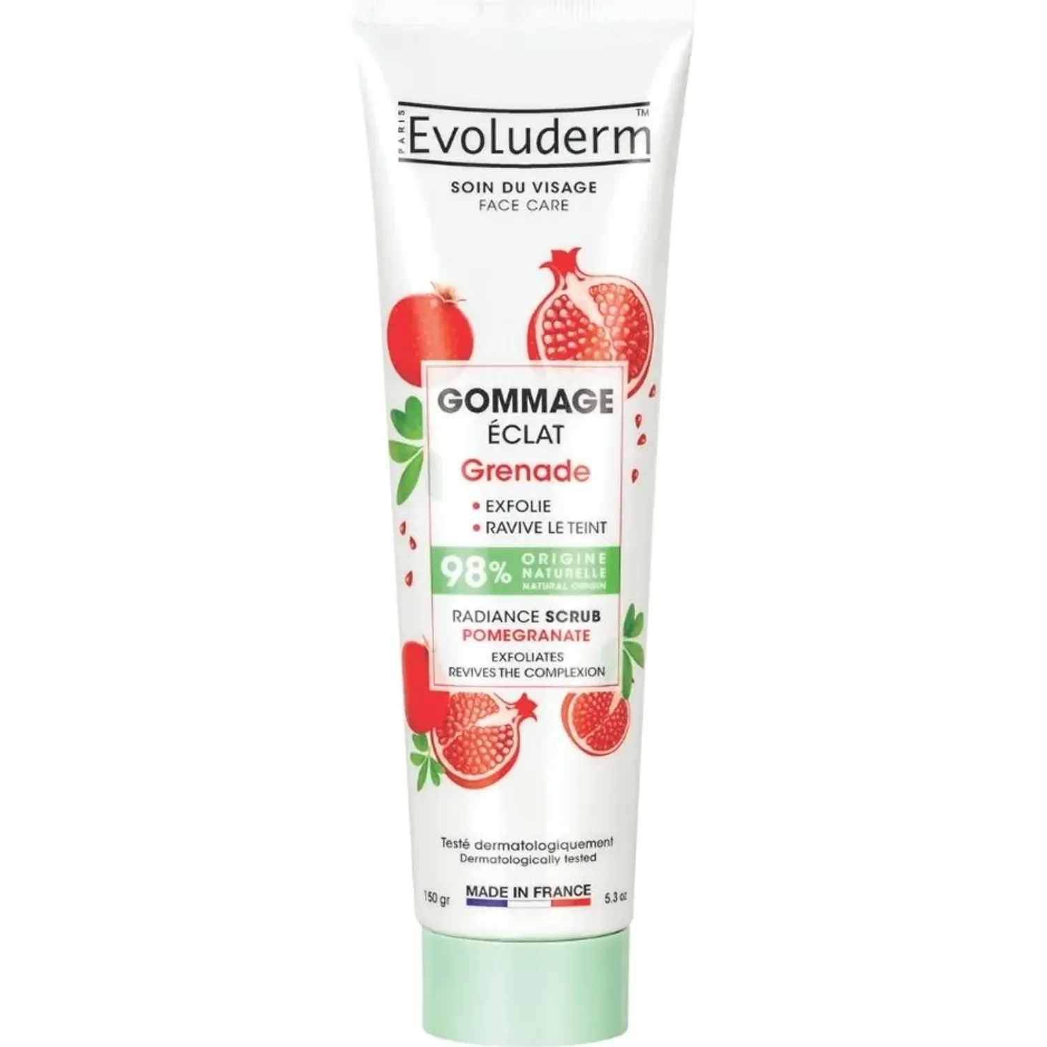 Evo Evoluderm Face Scrub Radiance Pomegranate 150g color blanco / rojo | Platanitos