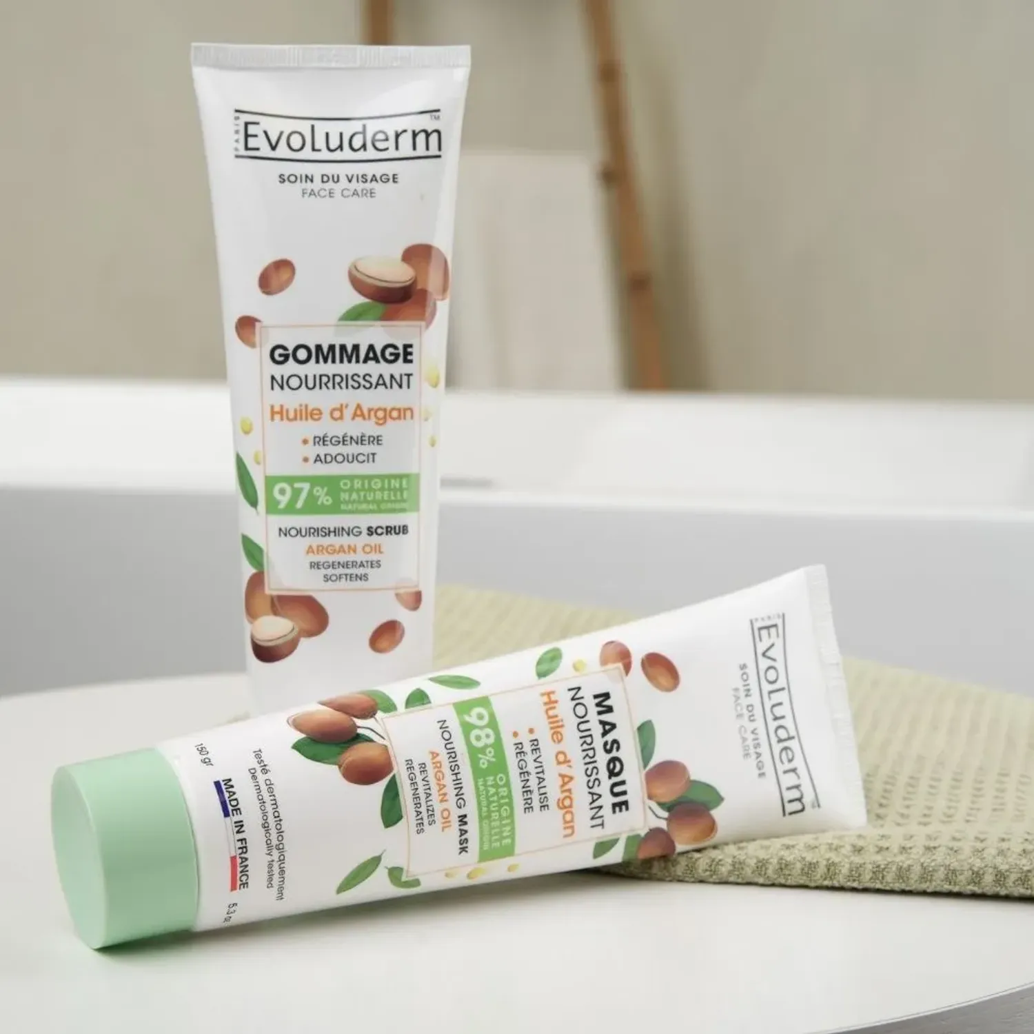 Evo Evoluderm Face Scrub Nourishing Argan Oil 150g color blanco / marron | Platanitos