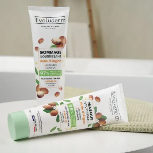 EVOLUDERM Evo Face Scrub Nourishing Argan Oil 150g