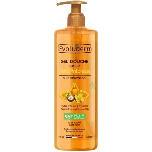 Evo Evoluderm Shower Gel Huile Precieuse 500ml color dorado | Platanitos