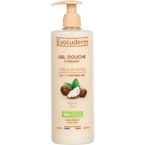 Evo Evoluderm Shower Gel Delice Karite 500ml color beige | Platanitos