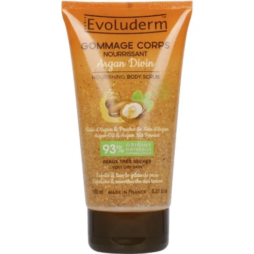 Evo Evoluderm Body Scrub Argan Nourishing 150ml color naranja | Platanitos