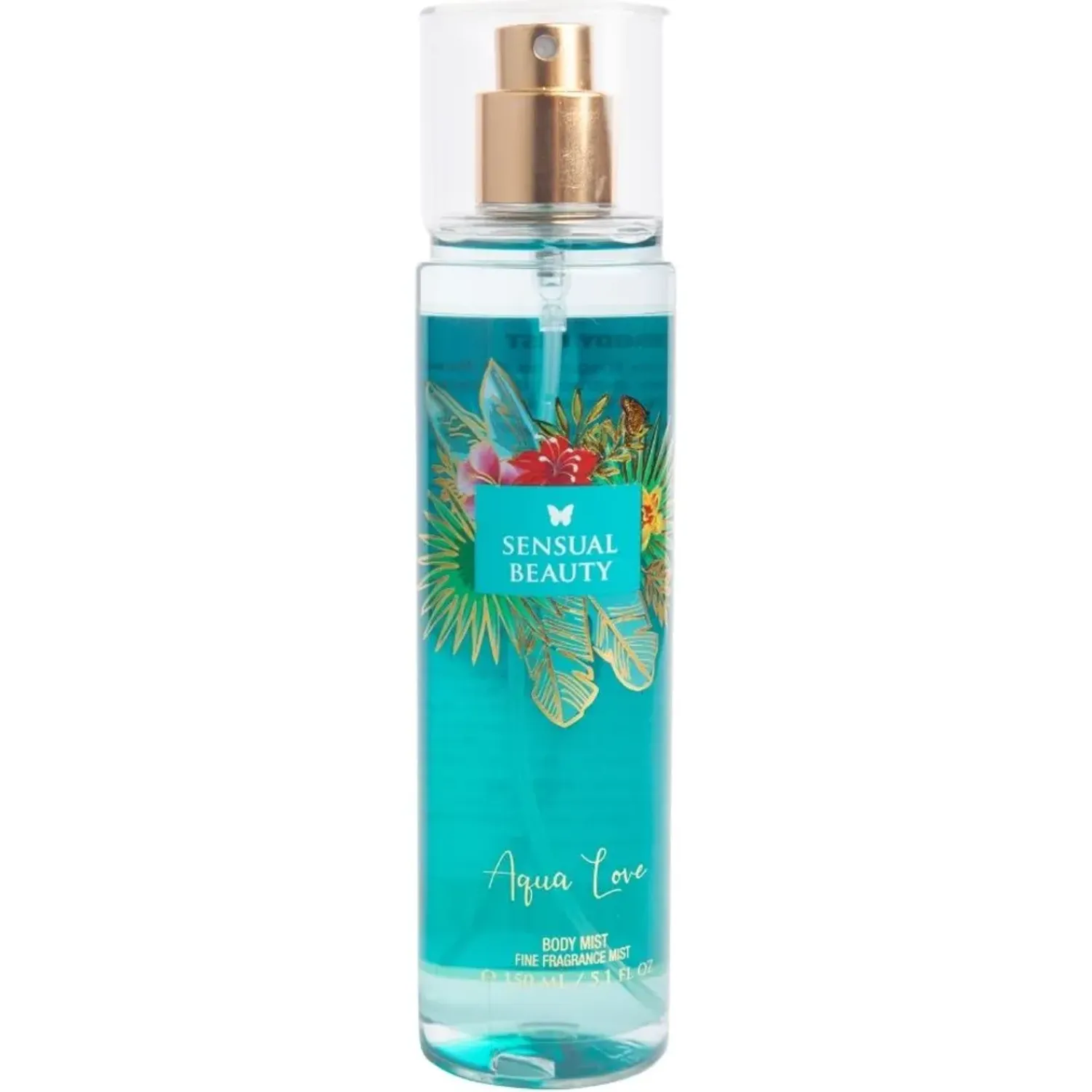 Sb Sensual Beauty Body Mist Aqua Love150ml color turquesa | Platanitos