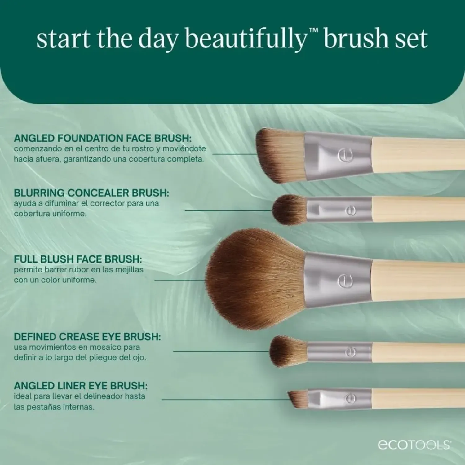 Et Ecotools Set Brocha Start The Day Beautiful color varios | Platanitos