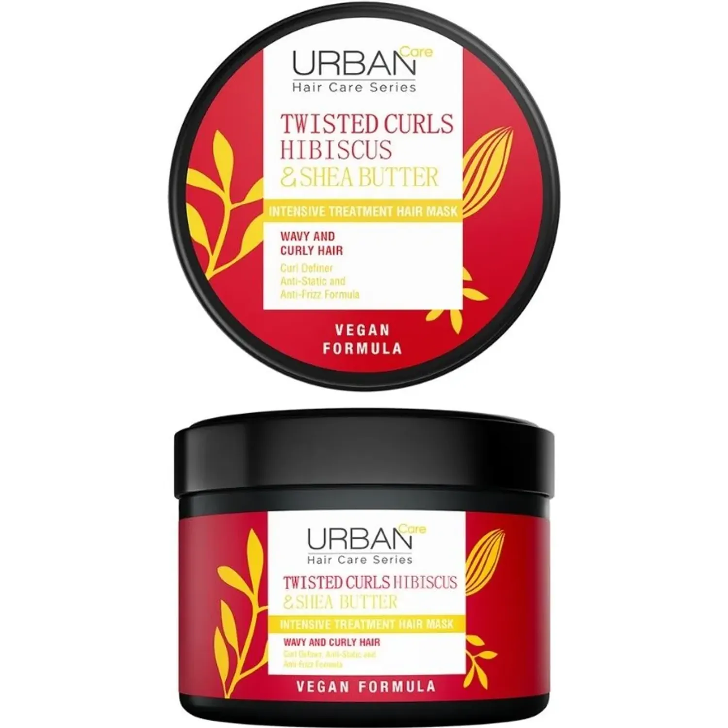 Uc Urban Care Twisted Curls Intensive Hair Care Mask 230ml color rojo / mostaza | Platanitos