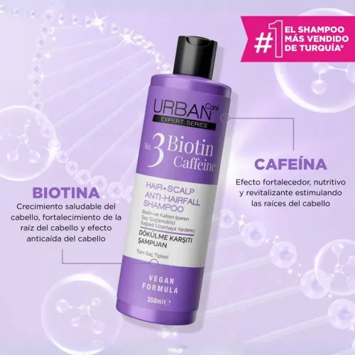 URBAN CARE Uc Expert Biotin & Caffein Hair+scalp Shampoo 350ml