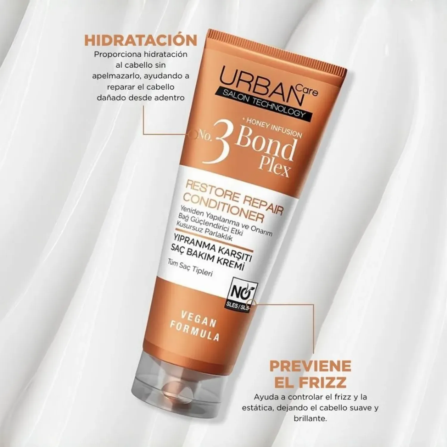 Uc Urban Care Bond Plex No.3 Restore Repair Cond. 250ml color cobre | Platanitos