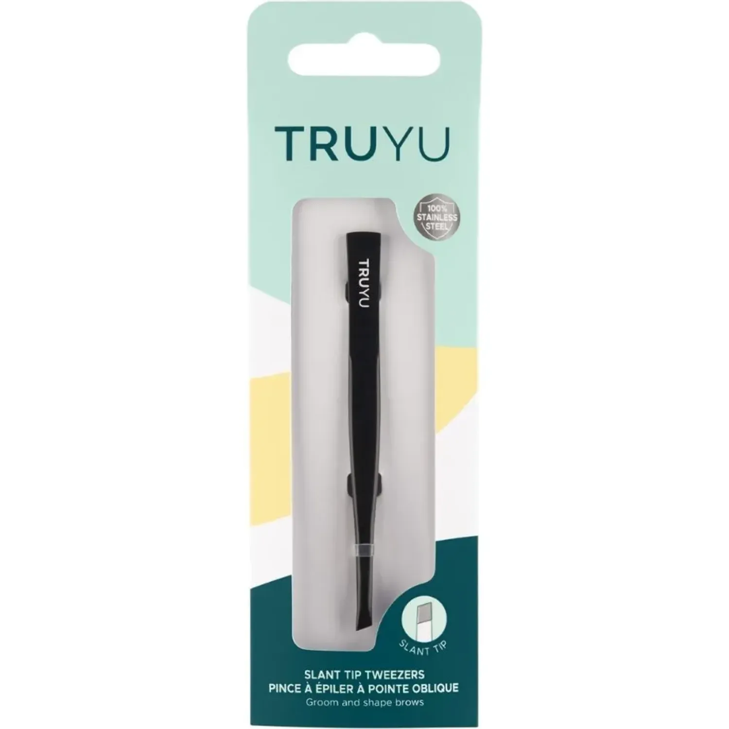 Truyu Truyu Tweezer Slant Tip 10-1000 color negro | Platanitos