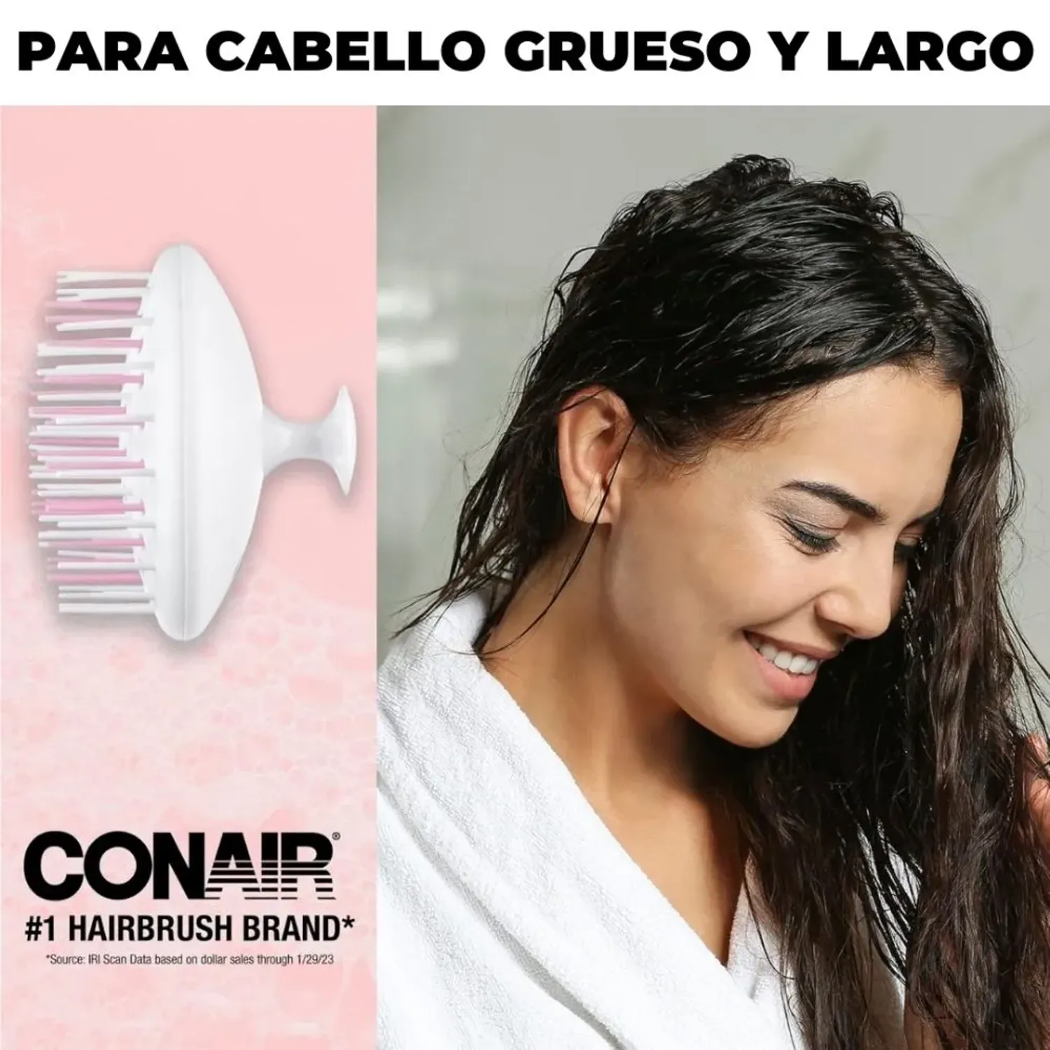 Co Conair Cepillo Scalp Care Cerdas Xl Treatment color blanco / rosado | Platanitos