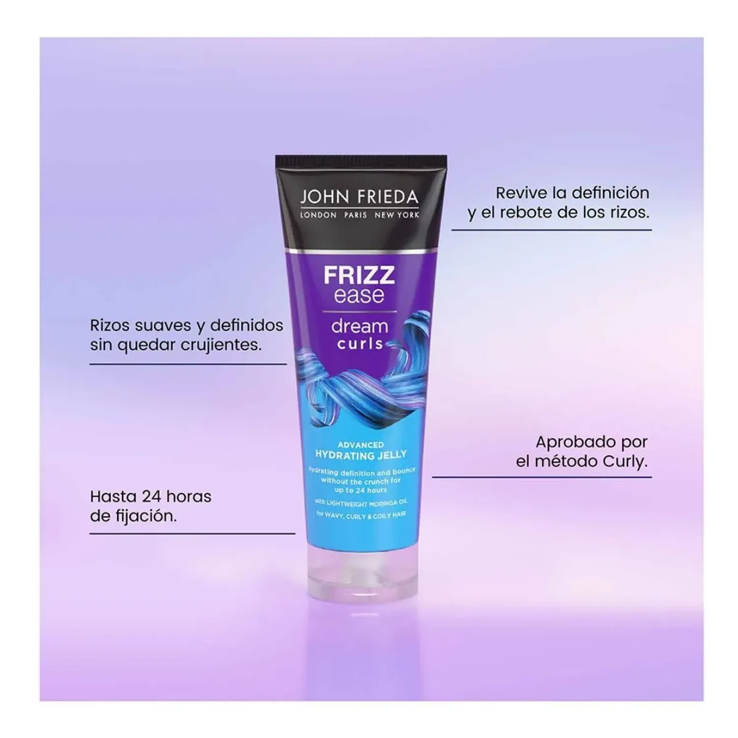 Jf John Frieda Fe Dream Curls Hydrating Curl Jelly 200ml color morado / celeste | Platanitos