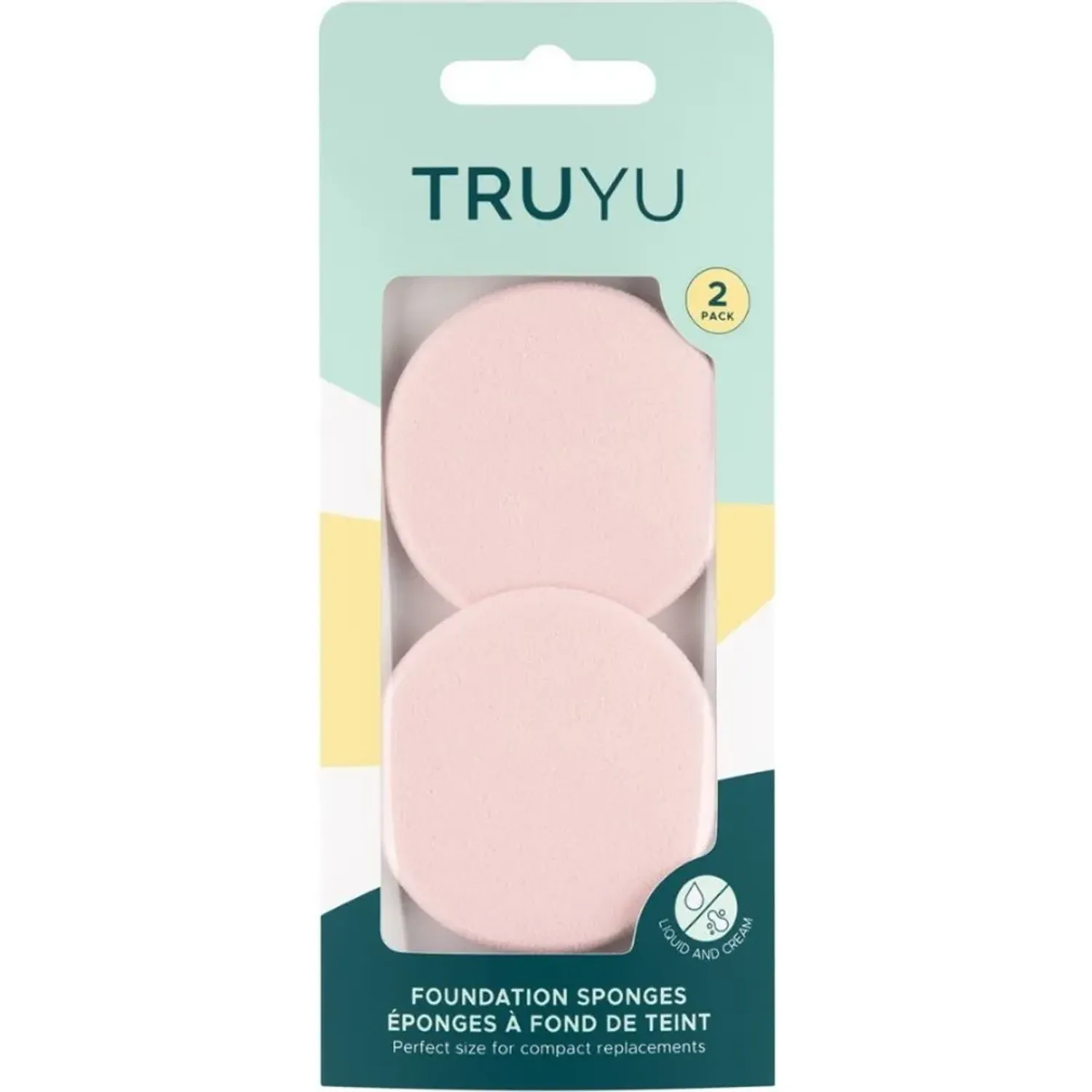 Truyu Truyu Sponge 2pk Foundation 10-1069 color nude | Platanitos