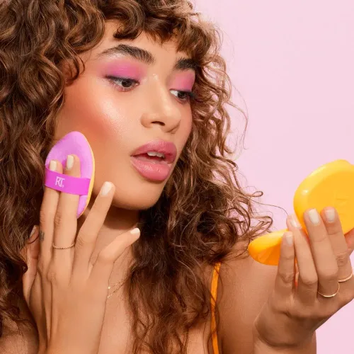 REAL TECHNIQUES Rt Esponja Miracle 2-In-1 Powder Puff+case