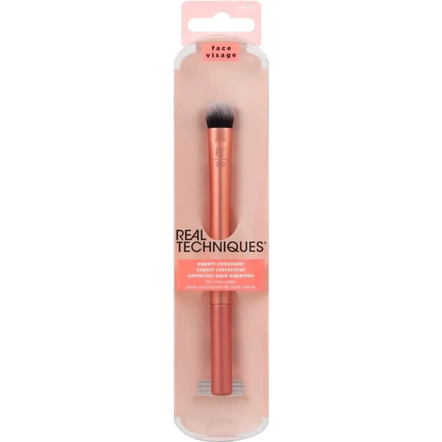 Rt Real Techniques Brocha 210 Expert Concealer color rosa gold | Platanitos