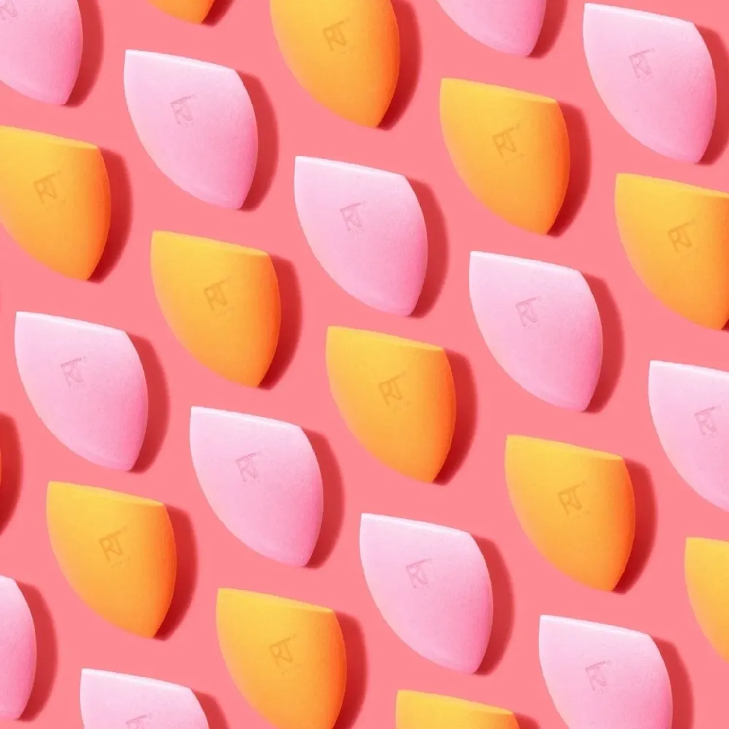 Rt Real Techniques Esponja Miracle Complexion&powder 2pk color naranja / rosado | Platanitos