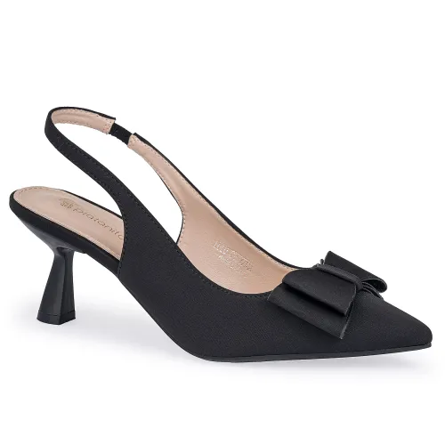 Calzado Platanitos Vestir Dama Cv Yzma color negro | Platanitos