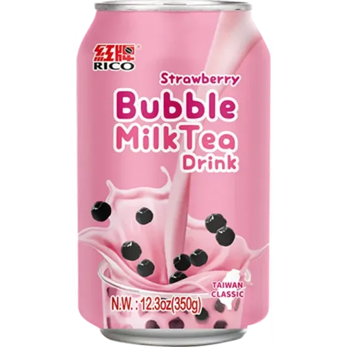 Bebida Rico Bubble Milk Tea Con Fresa X 350ml color varios | Platanitos
