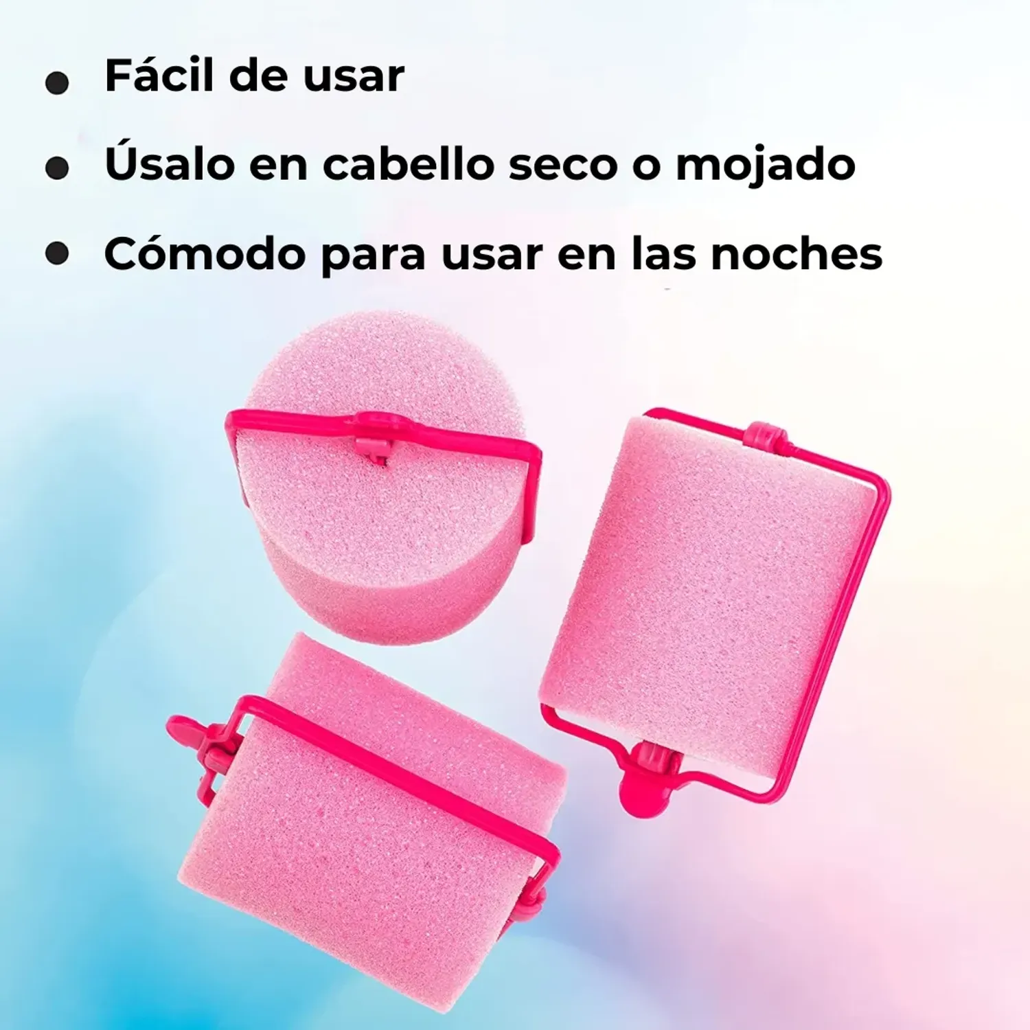 CONAIR Co Conair Roller 8pk Extra Large Foam color fucsia | Platanitos