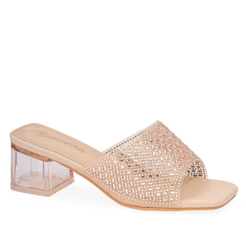 Sandalia Platanitos Dama Sv Dary color beige | Platanitos