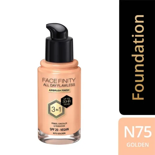 Max Factor Base De Maquillaje Facefinity All Day Flawless 3 En 1-30 Ml