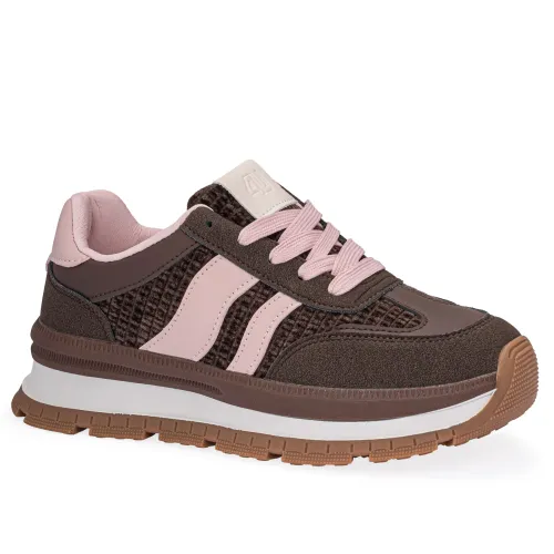 Zapatilla Just4U Dama Z Merie color marron | Platanitos