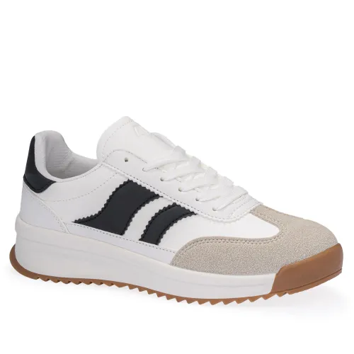 Zapatilla Just4U Dama Z Cata color blanco | Platanitos