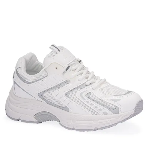 Zapatilla Just4U Dama Z Greyss color blanco | Platanitos
