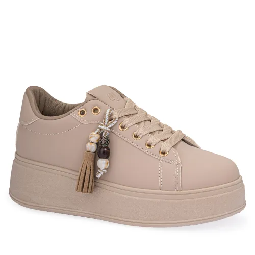 Zapatilla Just4U Dama Z Thiara color beige | Platanitos