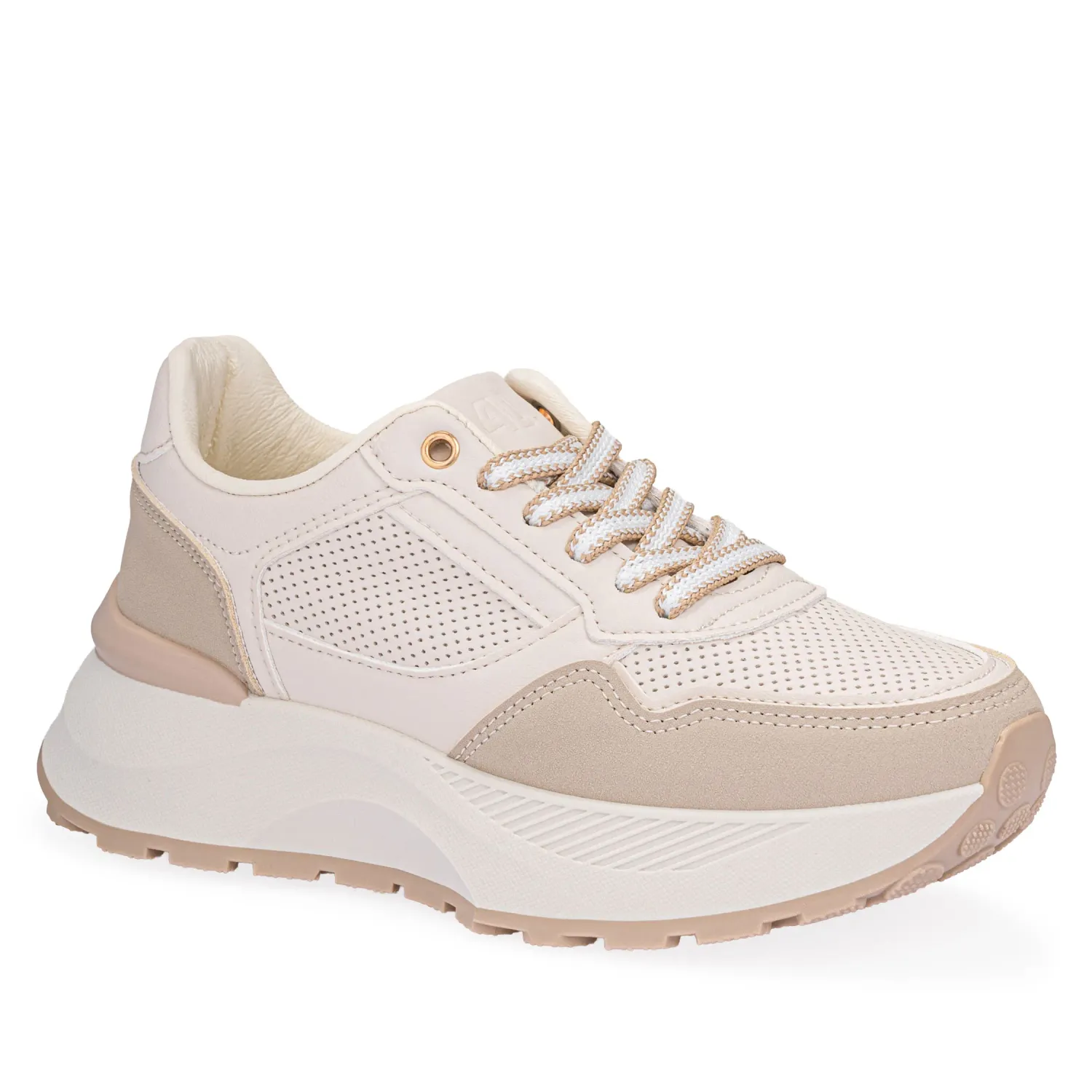 Zapatilla Just4U Dama Z Ury color beige | Platanitos