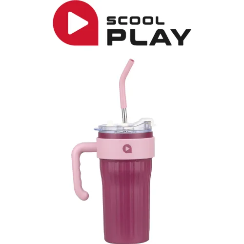 SCOOL PLAY Vaso Con Asa Termico Tumbler Fluid De 800ml