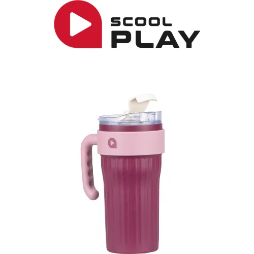 Vaso Scool Play Con Asa Termico Tumbler Fluid De 800ml | Platanitos