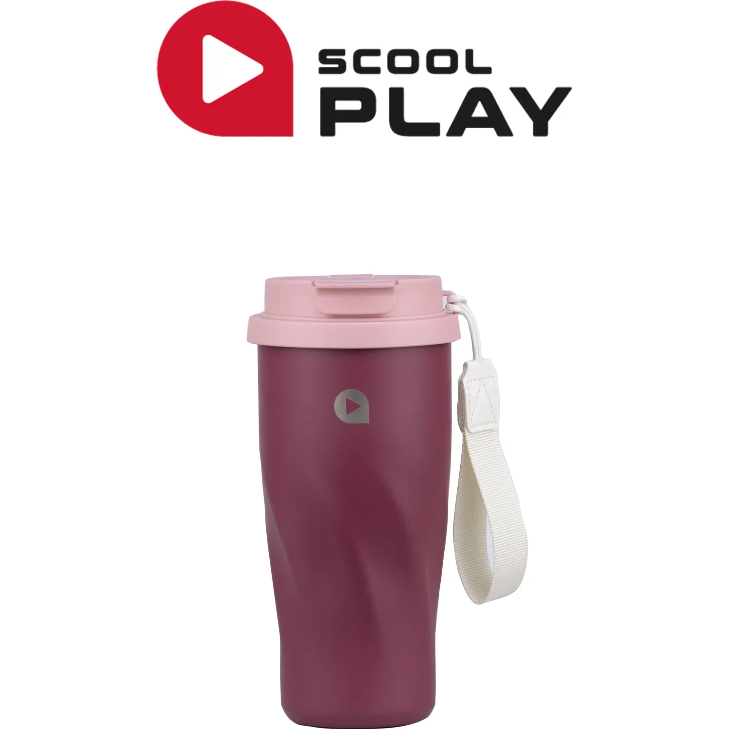 Vaso Scool Play Termico Mug De 500ml color guinda | Platanitos