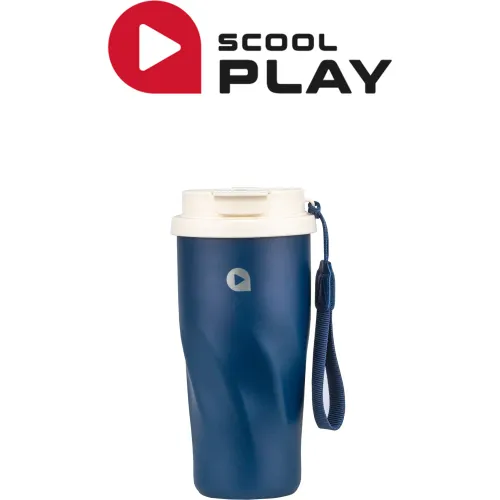 Vaso Scool Play Termico Mug De 500ml color azul | Platanitos