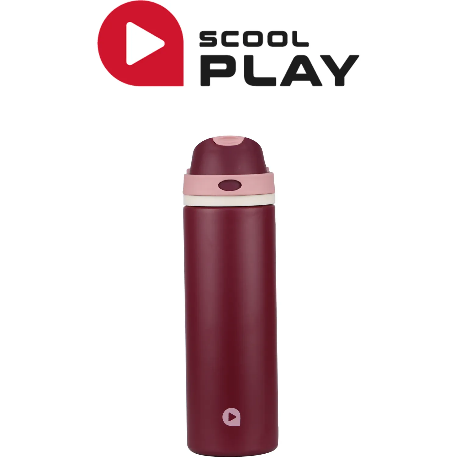 Botella Scool Play Termica Ground De 750ml color guinda | Platanitos