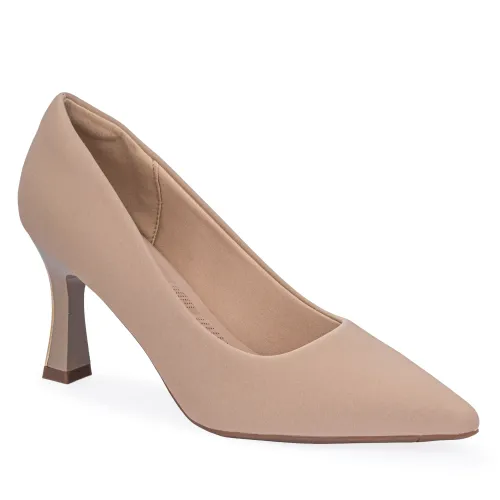Calzado Platanitos Vestir Dama Cv Conny color beige | Platanitos