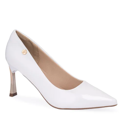 Calzado Platanitos Vestir Dama Cv Cecilia color blanco | Platanitos