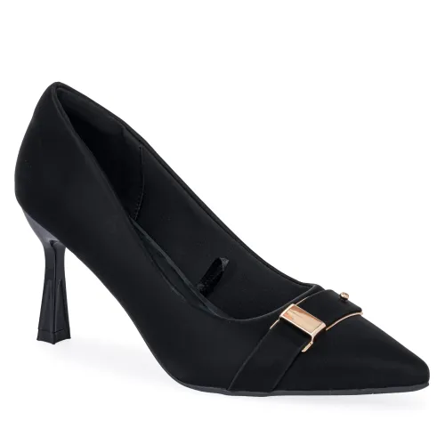 Calzado Platanitos Vestir Dama Cv Corina color negro | Platanitos