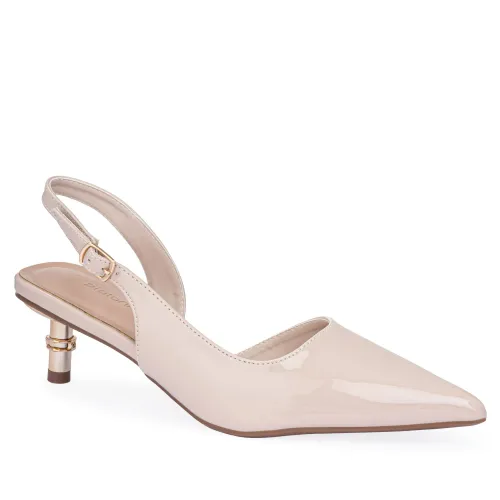 Calzado Platanitos Vestir Dama Cv Rafaella color beige | Platanitos