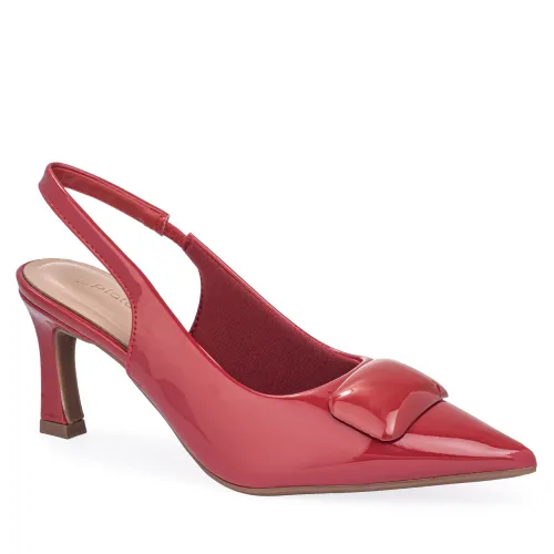 Calzado Platanitos Vestir Dama Cv Antonia color rojo | Platanitos