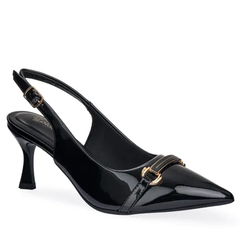 Calzado Platanitos Vestir Dama Cv Amalia color negro | Platanitos