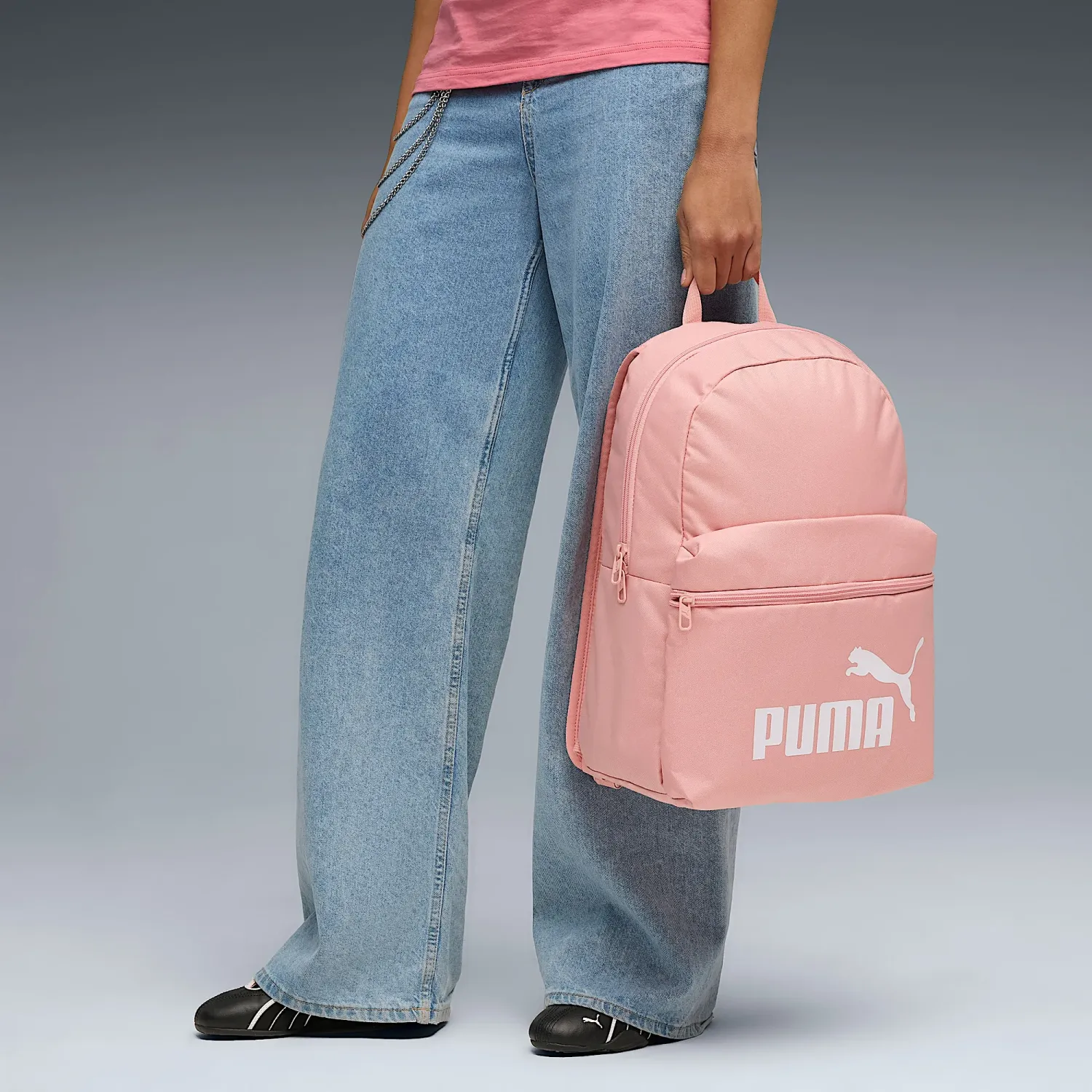 Mochila Puma Deportiva Unisex Phase Backpack color rosado | Platanitos