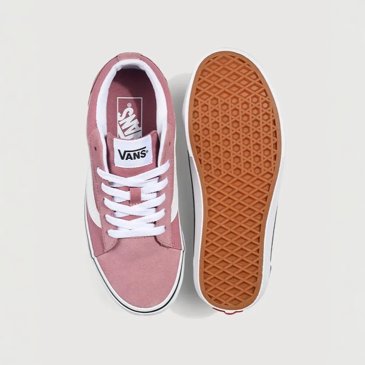 Vans Zapatillas Vans Urbanas Mujer Vero Ls color rosado / blanco | Platanitos
