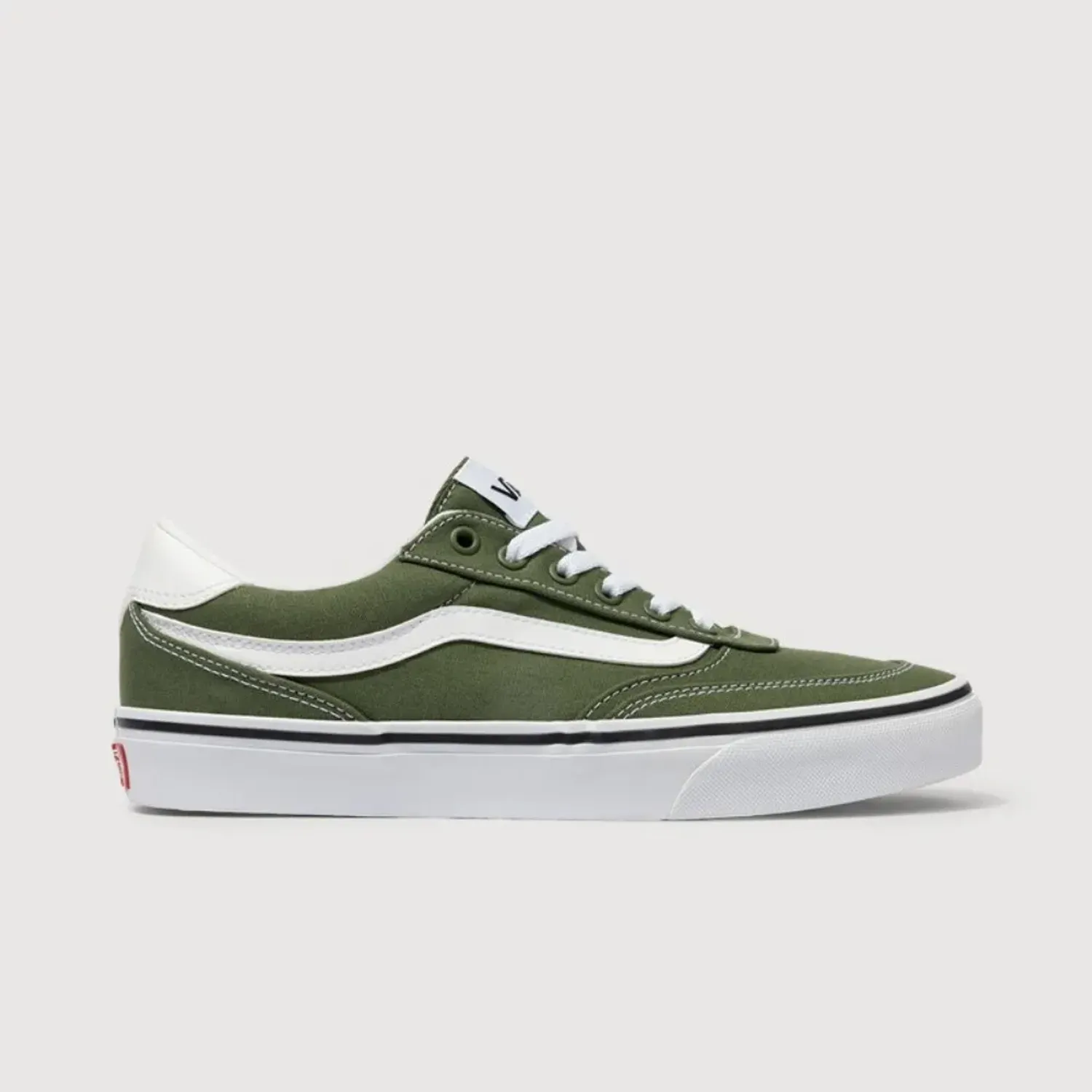 Zapatillas Vans Urbanas Hombre Brooklyn Ls color verde / blanco | Platanitos