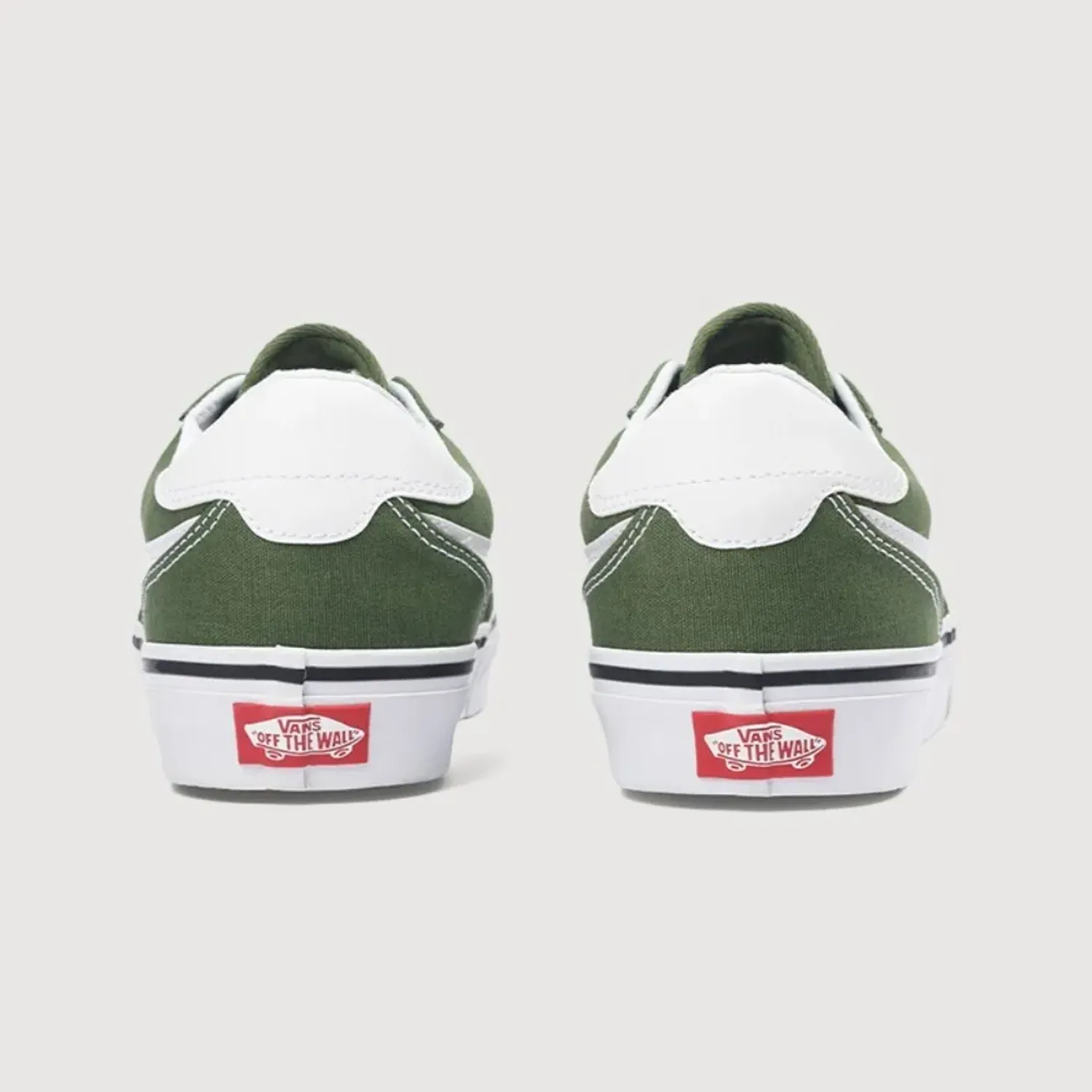 Zapatillas Vans Urbanas Hombre Brooklyn Ls color verde / blanco | Platanitos
