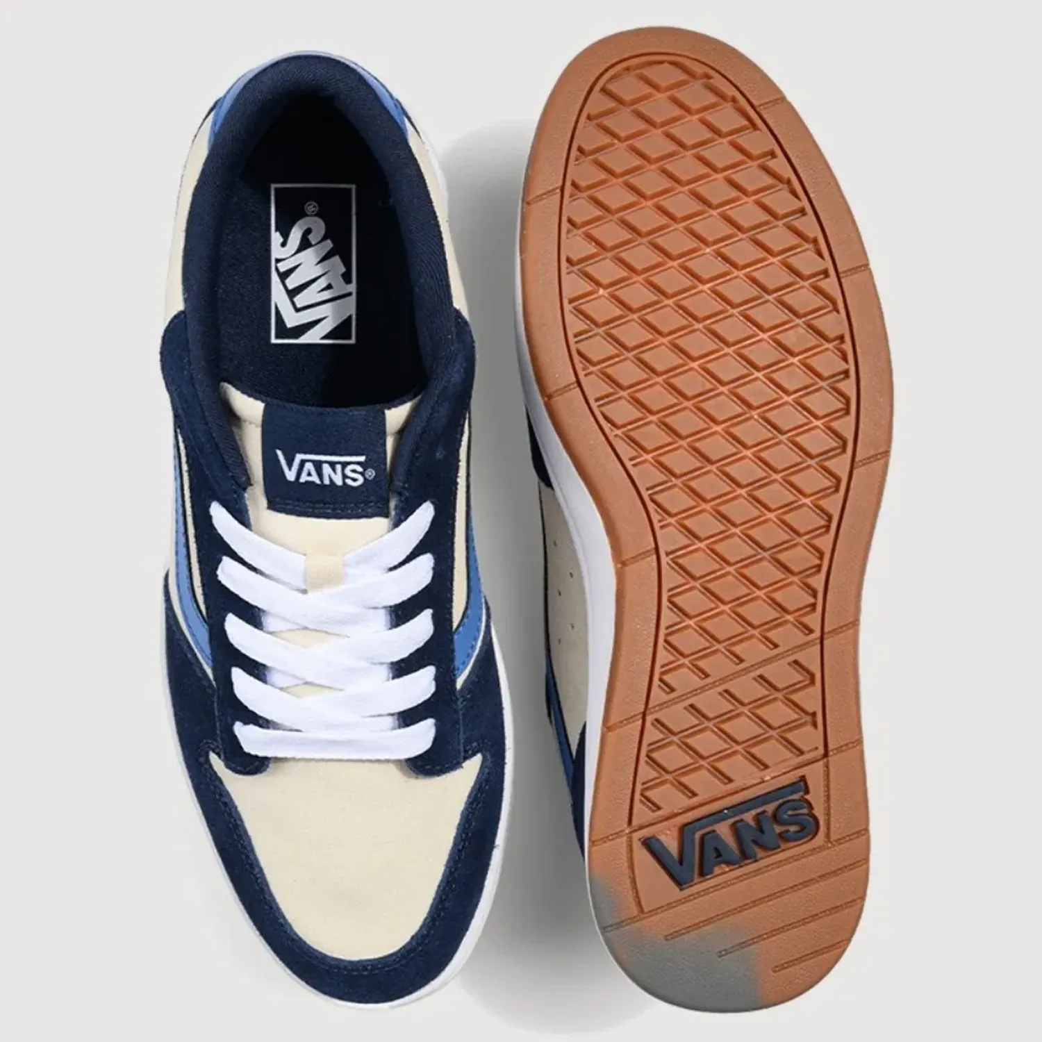 Zapatillas Vans Urbanas Hombre Ryland color beige / navy | Platanitos