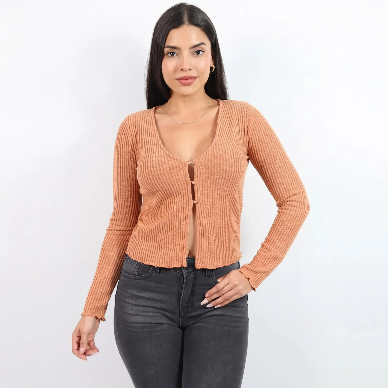 Cardigan Jarola Chompero Antonella color cidra | Platanitos