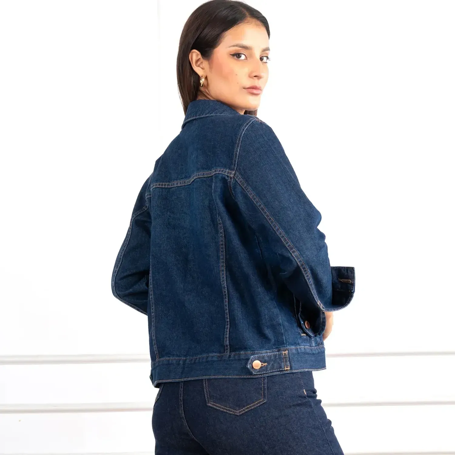 Casaca Jarola Denim Mary color natural | Platanitos