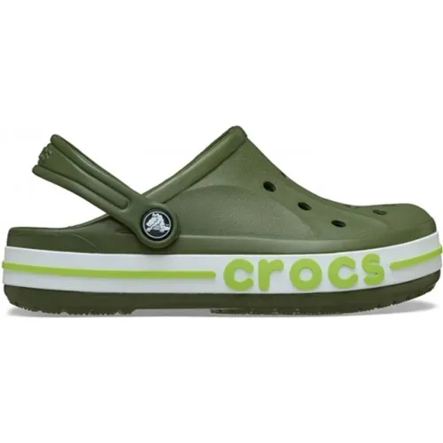 Niña Niño CROCS Verde Zuecos Unisex Niños Bayaband Clog