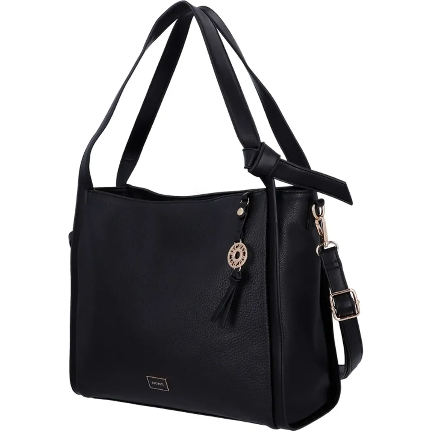 Bolso Secret Mujer Boston color negro | Platanitos