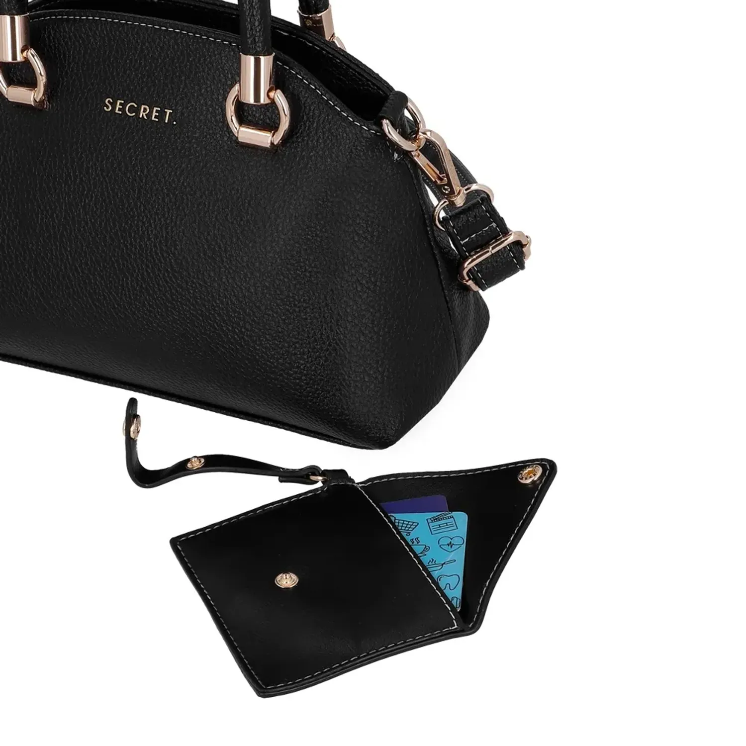 Bolso Secret Mujer Dublin color negro | Platanitos